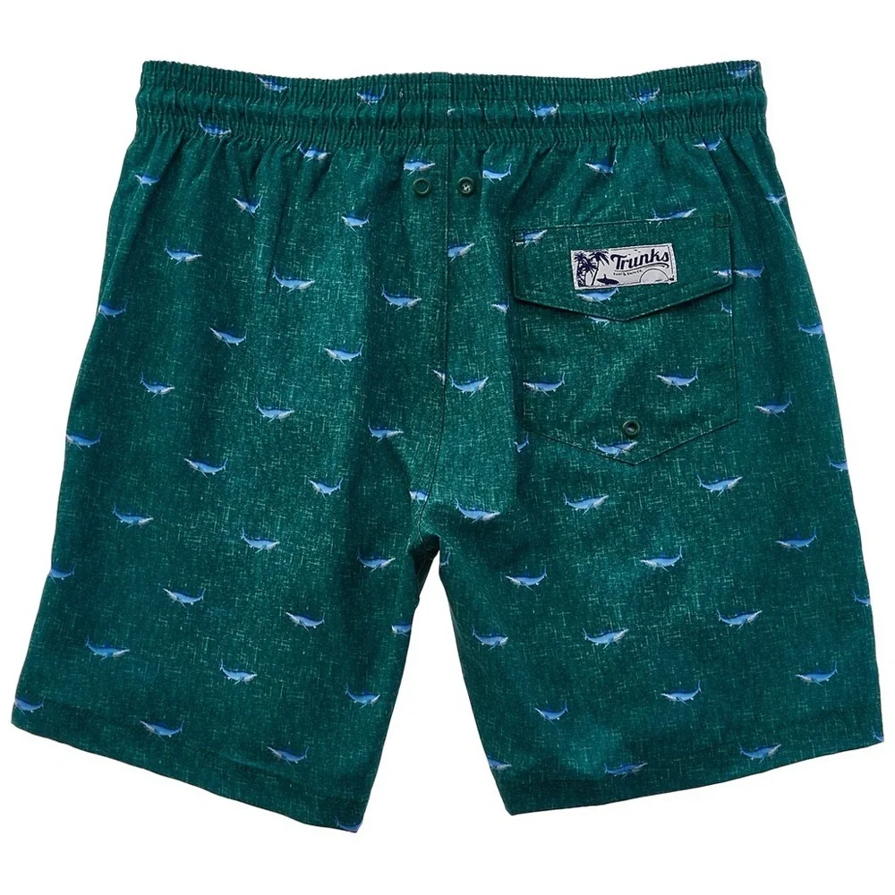 Trunks Surf & Swim Co. Shark Print Swim Shorts